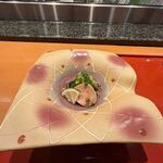 寿司・割烹 虎勝 - 先ずは前菜をいただきながら家族で乾杯です・・・