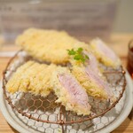 生産者組合 とんかつ 幻水豚 - 料理写真:ロース・赤身・バラのセット