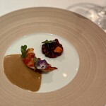 シェ オリビエ - ブルーオマール海老とザクロ