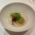 シェ オリビエ - エスカルゴのラビオリ フォアグラポワレ