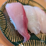 廻し鮨 新鮮や - 活魚三昧（ぶり、たい、カンパチ）