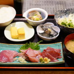 すし貝政 - 刺身定食 3点盛 (￥1,300)