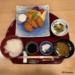 日本料理介寿荘 - カキフライ定食(御開帳)