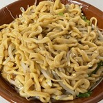 ラーメン もっけだの - 『冷凍ラーメン(野菜･ニンニク別売)』の天地返し