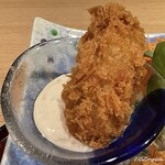 日本料理介寿荘 - カキフライをタルタルソースで