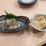 きづなすし - たこワサビ・ガリ…　これで白飯食べたいわ～(⁠^⁠^⁠)