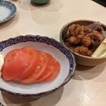 Kidunasushi - 冷やしトマト・タコの唐揚げ…
