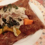 クレープリー・アルション - 七面鳥と冬野菜のガレット　ポルチーニ茸のクリームソース