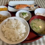 森町食堂 - 銀鮭の塩焼定食