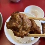 藤一番 柳橋店 - 唐揚げアップ