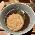 カフェ大阪茶会 - 焼き茶大福ぜんざい/990円♪