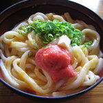 岡本屋売店の「めん玉うどん」　これが僕は一番好きです♪