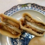 誠心堂 - ならばなすのおやき食べ比べ、誠心堂と西澤屋