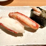 うまい鮨勘 - 蟹3種盛り