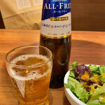 宮崎ステーキハウス 霧峰 - ノンアルビールで乾杯！