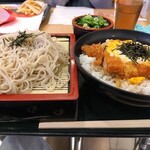 なごや食堂 - ざるかつ丼(１１００円)