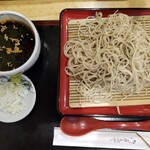 大山庵 - ラー油つけめん。