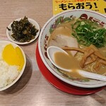 天下一品 - ラーメン こってり ライスセット・