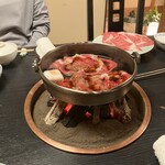 和田金 - 肉調理中