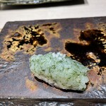 鮨くにみつ - 白エビと茶葉