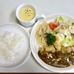 マツモト・カフェ・レストラン - チキンのカツ カレーソース（スペシャルランチB）