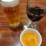 Gasuto - 生ビールと赤ワインとスープ