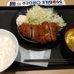 松屋 - チキンかつ+ポテサラ定食