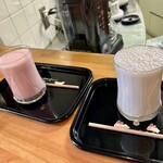 喫茶ゆうゆう - イチゴミルクとバナナジュース