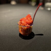 リストランテ･ヒロ  青山 - 紅ほっぺのソルベ