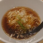 花見川 大富 - コースの〆は鶏そば