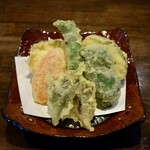 そば茶屋 極楽坊 - 野菜天ぷら
