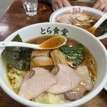 とら食堂 - 焼豚ワンタン麺