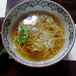 Jyuuwari Te Uchi Soba Soba Dokoro Dodo Momo - かけそば（温）