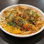 Okonomiyaki Nobu - そば肉玉イカ天トッピング