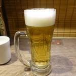一蘭 - 生ビール580円です。