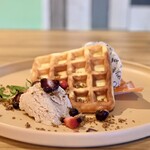 Superfood rice flour waffles