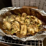 秋田こまち - 牡蠣の朴葉焼き
