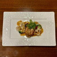フェリエ - 鳥取県大山どり腿肉のソテー 鹿ヶ谷のマスタード”ディアブル風”