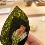 鮨 なんば - ひもキュウ巻き　37°C/17°C