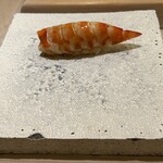 鮨 なんば - 車海老　38°C/38°C