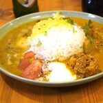 ポラポラ食堂 - ポラポラプレート　　1,100円　マドラスチキン