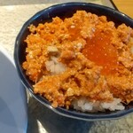麺家 たけ田 - いくらとかにの内子のせごはん