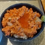 麺家 たけ田 - いくらとかにの内子のせごはん