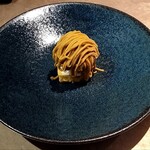 シャテーニュ - カボチャのモンブラン風