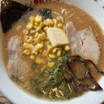 Saga Ramen Kui Douraku - 豚骨味噌バターコーンラーメン