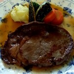 Parisanku - コースランチに＋600円の牛ロース肉のステーキ
