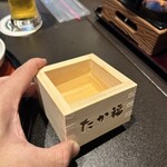 Takafuku - 無料の振る舞い酒　枡ももらえました