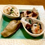 力鮨 - 白子、牡蠣、蛸、アン肝