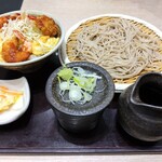 Yamawasabi - 私のぉ～海老かつ丼とそばセット1199円税込ですってぇ〜♪