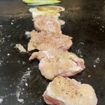 月島もんじゃ おこげ 大宮 - 鶏肉。